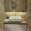 85 cm vizon renk ahşap banyo dolabı, MDF gövdeli, aynalı üst dolaplı, lavabosuz asma model 85 cm vizon renk ahşap banyo dolabı, MDF gövdeli, aynalı üst dolaplı, lavabosuz asma model